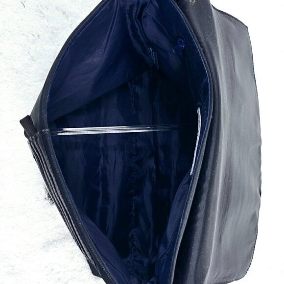 Tommy Hilfiger Black Canvas Spell Out Canvas Messenger Crossbody Shoulder Bag - Picture 9 of 12